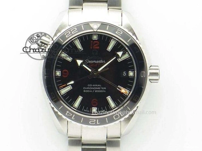 1218 TopPick De Ville Date SS MKF 1:1 Best Edition Black Dial Roman Marker on Black Leather Strap A 7743